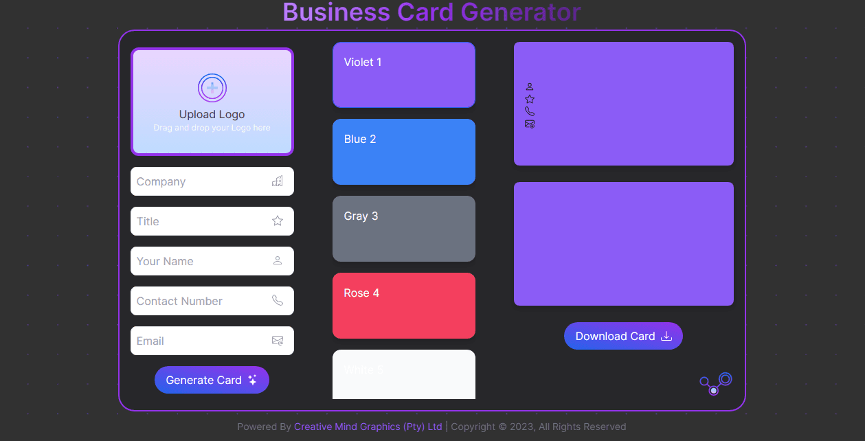 Business Card Generator